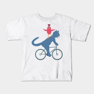 Three On A Bike - Ta Da! Kids T-Shirt